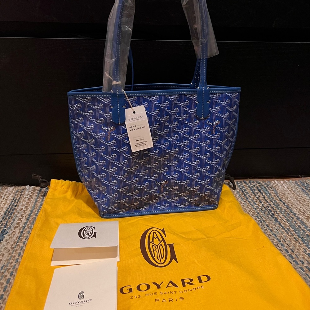 GOYARD - Reversible Mini Anjou - Sky Blue